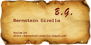 Bernstein Gizella névjegykártya